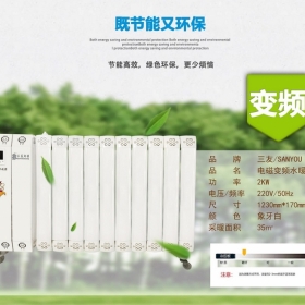 三友牌電磁變頻水暖器DCTL-19-02銅鋁復(fù)合暖氣片10柱