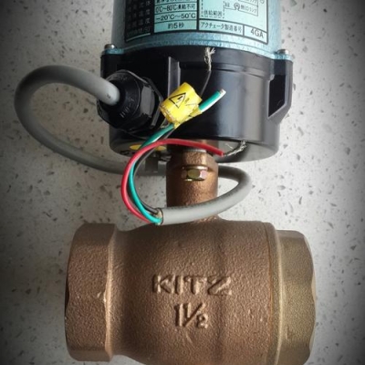 EA100日本北澤電動球閥 進口KITZ銅電動閥